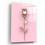 İdeal Glass Art Gül Cam Tablo