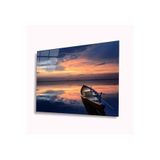 İdeal Glass Art Kayık 4 mm Dayanıklı Temperli Cam Tablo