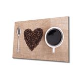 İdeal Glass Art Love Kahve Cam Tablo