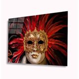 İdeal Glass Art Maskeli Kadın 4 mm Dayanıklı Temperli Cam Tablo