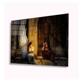 İdeal Glass Art Melek Kız 4 mm Dayanıklı Temperli Cam Tablo