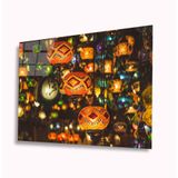 İdeal Glass Art Motifli Lamba 4 mm Dayanıklı Temperli Cam Tablo