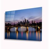 İdeal Glass Art Şehir Manzarası 4 mm Dayanıklı Temperli Cam Tablo