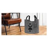 İdeal Home Felted Oval Sepet, Dekoratif Sepet, Oyuncak Sepeti, Ev Dekorasyonu - 35 x 50 cm