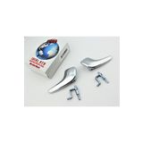 İdeal Otomotiv Opel Corsa D 2006-2014 Sağ ve Sol Iç Kapı Kolu & Iç Açma Demiri (Parlak Krom)