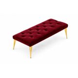 İdeal Puf, Bordo, Gold Metal Ayak