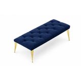 İdeal Puf, Lacivert, Gold Metal Ayak