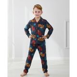 Ideal Sepet-Yeni Sezon Şimşek Mcqueen Desenli Uzun Kollu Önden Düğmeli Erkek Çocuk Pijama Takımı 4-12 Yaş - Çok Renkli - 7 - 8 Yaş