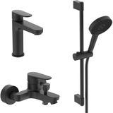 Ideal Standard Cerafine O 3’lü Aplike Banyo Seti, Mat Siyah , 3 PARÇA,BC554XG | BC500XG | BD142XG