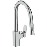 Ideal Standard Ceraplan Kuğu Spiralli Eviye Bataryası 2f-Chrome - Krom