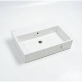 Ideal Standard - Plain 60X42 cm Tezgah Üstü Lavabo, Bataryalı-Bataryasız Kullanım Outlet - Z250701- - Beyaz