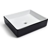 Ideal Standard - Tezgah Üstü Lavabo 50X41 cm Iç Beyaz Dış Siyah Outlet - 25051C- - Beyaz - Siyah