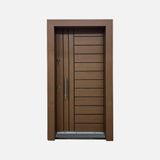 İdealim KM-101 Krom Seri PVC Mono Çelik Kapı