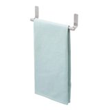 iDesign 82700 Forma Banyo, Mutfak Duvarları, Dolaplar, Tezgah Üstü için Kendinden Yapışkanlı Havlu Tutacağı, 1'li Set, Fırçalanmış Paslanmaz Çelik