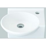 Idevit Myra 33 x 36 cm Mini Lavabo Sağdan Delikli