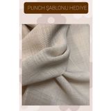 İDİL 3 Adet 36*40 Punch Kumaşı Punch Yastık Kılıfı Punch Pano Kumaş Keten