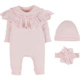 İdil Baby Idil Baby Bebek 3'lü Tulum Takım 18417 0/3 Ay - Somon - Yenidoğan