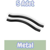 Idil Klas Alüminyum Metal Lüks Modern Mobilya Çekmece Mutfak Dolabı Kulpu Siyah 224MM (5 Adet)