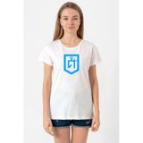 Idil Ural Tamga Beyaz Kadın Bisikletyaka Tshirt