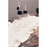 İDİL Vintage Fırfırlı Keten Runner- 40x110