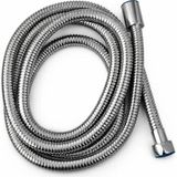 Idimax Duş Spirali Lux (2mt) - Pirinç Somunlu - Komple Krom Kaplama - Gümüş