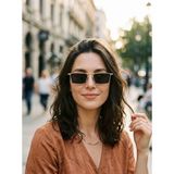 İdo Optik The 90S Heritage Rectangular Retro Unısex Güneş Gözlüğü - Siyah