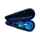 İdol Keman 2/4 Mavi Renk Tam Set Keman
