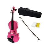 İdol Keman 4/4 Pembe Renk Tam Set Keman