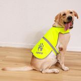 IDOU Yansıtıcı Köpek Yelek,Yüksek Görünürlüklü Sarı Köpek Yelek,Yürüyüş, Koşu veya Eğitim için Köpek Güvenlik Yeleği L