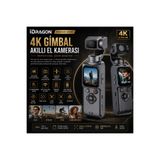 idragon AT-M105 4K Gimbal Kamera | Wi-Fi Bağlantılı Akıllı Takip Özellikli Vlog & Aksiyon Kamerası