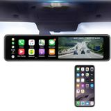 İdragon C3 Carplay Android Auto Multimedya Dikiz Aynası 12İnç Hd Ekran, Ön - 1080P Arka Kamera, Geri Görüş