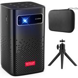 İdragon C900 Mini Taşınabilir Projeksiyon Cihazı Android 9 150ANSI Lümen Dlp Wifi 3D 1080P Dahili Pil Stereo Hoparlör - Siyah