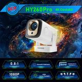 İdragon HY260 Pro Akıllı Projektör | 1080P Full Hd | 4K Destekli | Android 11 | Wifi 6 & Bluetooth 5.4 | Otomatik Odaklama | 200 Ansı | Taşınabilir Ev Sinema Cihazı - Siyah