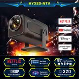 İdragon HY320 Android 11 Mini Projeksiyon Cihazı 720P HD 4K Destek WiFi 6 Bluetooth Taşınabilir Akıllı Projektör Ev Sinema