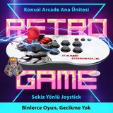 İdragon iDragon® M9 Arcade Oyun Konsolu 64GB Hafıza 4K HDMI Çıkış ile İki Kişilik Oyun Keyfi