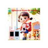 idragon LK-028 Çocuk Görüntülü Telsiz 2’li Set Video Walkie Talkie WiFi İnternetsiz Askılı