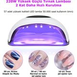 İdragon Sun X9 220W UV LED Tırnak Kurutucu Lamba – Dijital Ekranlı, Profesyonel Jel Oje Kurutma Cihazı