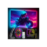 İdragon Tv Sync Rgbıc Ambilight LED Tv Arka Aydınlatma, 3.8 Metre, Mobil Uygulama ve Kumanda Kontrollü, Müzik Senkronizasyonlu, 55-65 Inç Tv Uyumlu DX23014