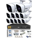 IDS 11 Kameralı 5 Mp Lensli 1080P Full HD Kamera Seti - Gece Görüşlü - Su Geçirmez - Cepten İzle