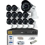 IDS 12 Kameralı Set - 5 Mp Sony Lensli Full HD Gece Görüşlü Güvenlik Kamerası Sistemi - Cepten Izle