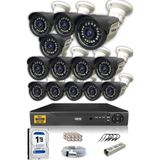 IDS 13 Kameralı Set - 5 Mp Sony Lensli Full HD Gece Görüşlü Güvenlik Kamerası Sistemi - Cepten Izle