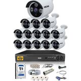 IDS 14 Kameralı 5 Mp Lensli 1080P Full HD Kamera Seti - Gece Görüşlü - Su Geçirmez - Cepten İzle