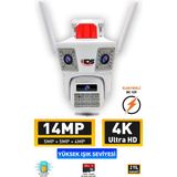 Ids -14MP - Gece Görüşlü - Elektrikli 4g Sım Kartlı Güvenlik Kamerası - Hareket ve Insan Algılama - Beyaz