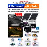 IDS 20MP 4 Kameralı Güneş Enerjili Solar 4g Güvenlik Kamerası - Startlight Üstün Gece Görüş - Mobil Izle