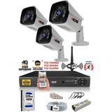 IDS 3 Kameralı Set - 5 Mp Sony Lensli Full HD Gece Görüşlü Güvenlik Kamerası Sistemi 320 Dış