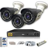 Ids - 3 Kameralı Set - 5mp Sony Lensli Full Hd Gece Görüşlü Su Geçirmez Cepten Izle - Güvenlik Kamerası Sistemi