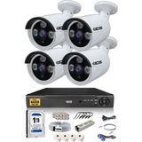 Ids - 4 Kameralı 5 Mp Sony Lensli 1080P Full HD Güvenlik Kamerası Sistemi - Cepten İzle - 1 TB Dış