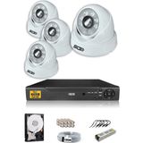 Ids - 4 Kameralı 5mp Sony Lensli 1080p Fullhd Güvenlik Kamerası Sistemi - Cepten İzle - 250 İç