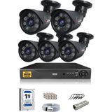IDS 5 Kameralı 5 Mp Sony Lensli 1080P Full HD Güvenlik Kamerası Sistemi - Cepten Izle - 1tbdış