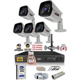IDS 5 Kameralı Set - 5MP Full HD Gece Görüşlü Güvenlik Kamerası Sistemi 320 Dış Bağlantı Özellikleri